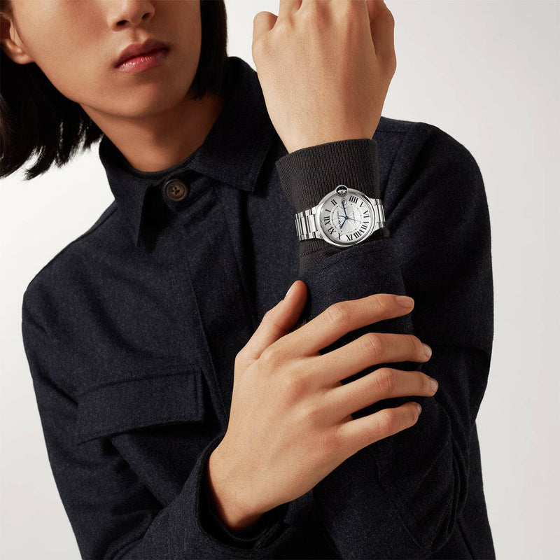 Cartier Ballon Bleu de Cartier 40mm Silver Dial Automatic Bracelet Watch - Berry's Jewellers