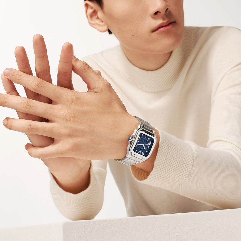 Cartier Santos de Cartier Large Blue Dial Watch WSSA0071