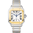 Cartier Santos de Cartier Large Steel & 18ct Yellow Gold Bracelet/Strap Watch - Berry's Jewellers
