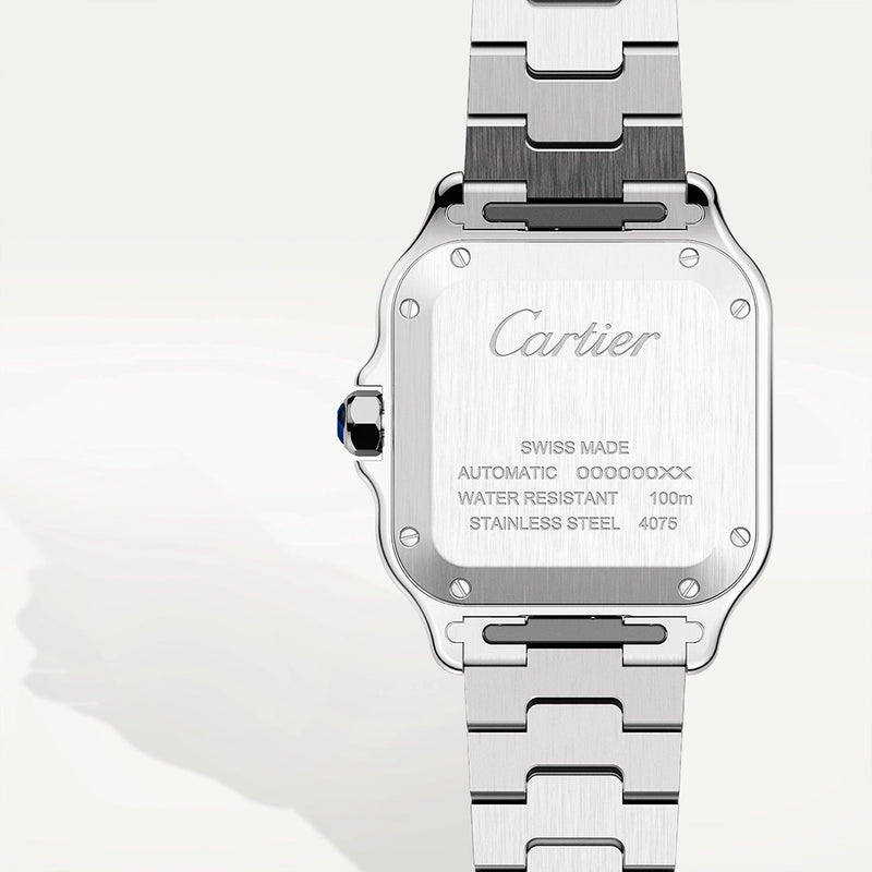 Cartier Santos de Cartier Medium Steel Bracelet/Strap Watch - Berry's Jewellers