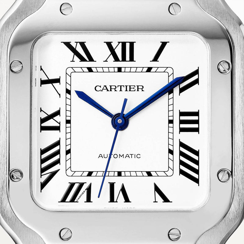 Cartier Santos de Cartier Medium Steel Bracelet/Strap Watch - Berry's Jewellers