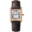 Cartier Tank Louis Cartier 18ct Rose Gold Large Model Leather Strap Watch - Berry's Jewellers