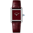 Cartier Tank Must Red Dial & Leather Strap Watch - Berry's Jewellers