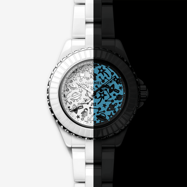 CHANEL J12 COSMIC 33mm White Ceramic Ladies Automatic Bracelet Watch - Berry's Jewellers