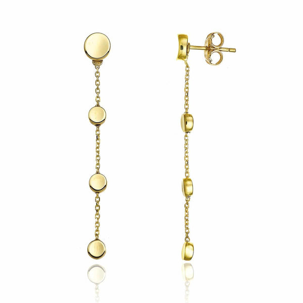 Chimento Armillas Glow 18ct Yellow Gold Circle Drop Earrings - Berry's Jewellers