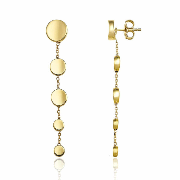 Chimento Armillas Glow 18ct Yellow Gold Circle Drop Earrings - Berry's Jewellers