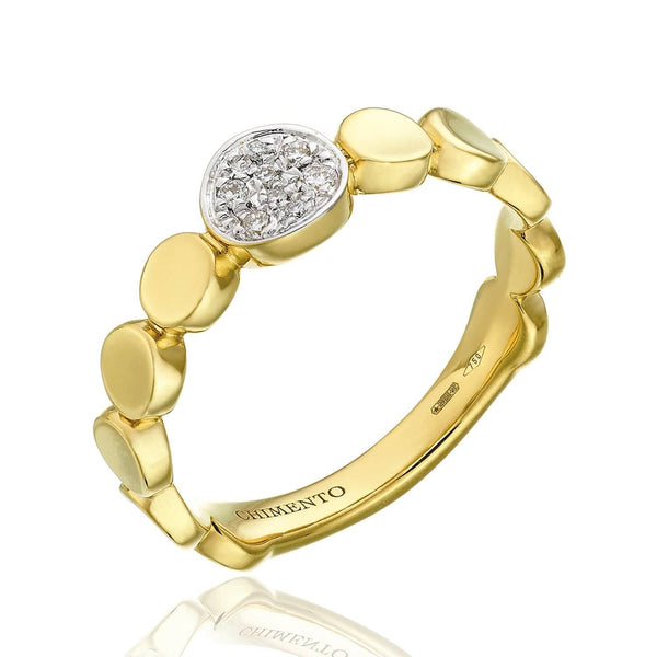 Chimento Armillas Glow 18ct Yellow Gold Diamond Pave Set Dress Ring - Berry's Jewellers