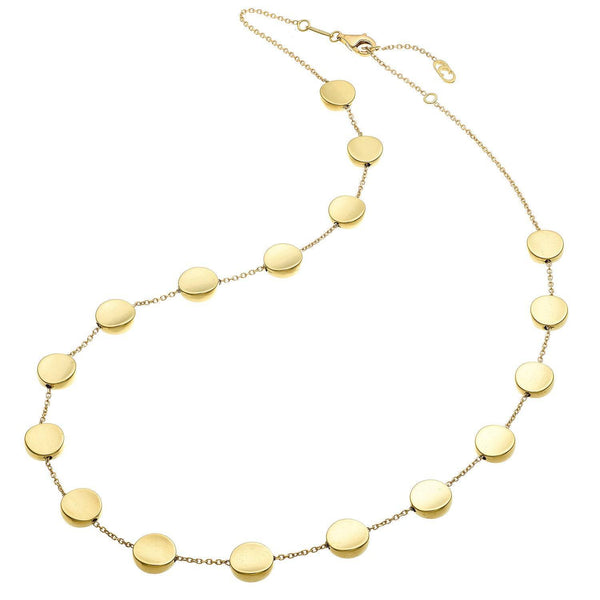 Chimento Armillas Glow 18ct Yellow Gold Flat Circle 45cm Necklace - Berry's Jewellers