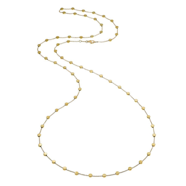 Chimento Armillas Glow 18ct Yellow Gold Flat Circle 90cm Necklace - Berry's Jewellers