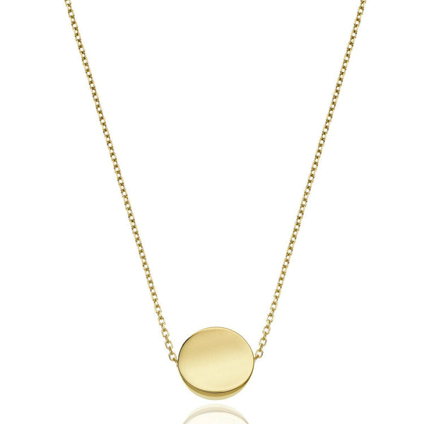 Chimento Armillas Glow 18ct Yellow Gold Flat Circle Pendant - Berry's Jewellers