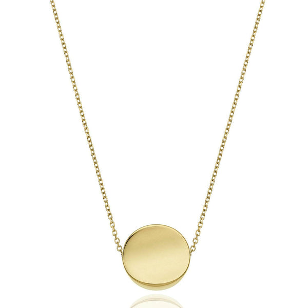 Chimento Armillas Glow 18ct Yellow Gold Flat Circle Pendant - Berry's Jewellers