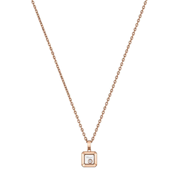Chopard 18ct Rose Gold Happy Diamonds Icons Pendant - Berry's Jewellers