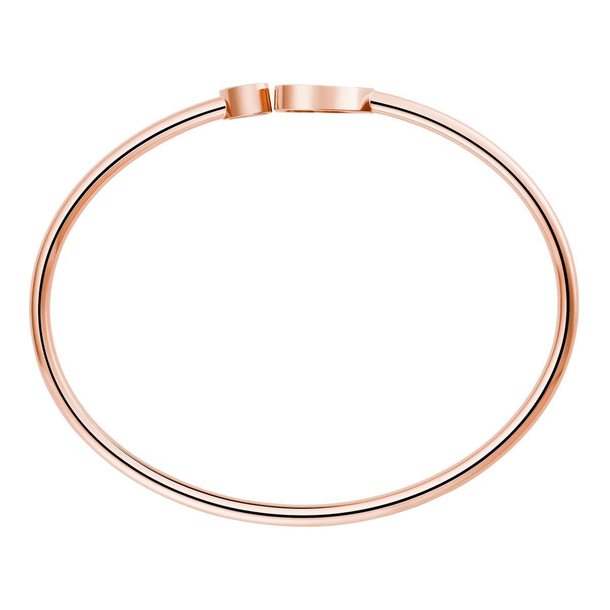 Chopard 18ct Rose Gold Happy Hearts Natalia Vodianova's "Naked Heart Foundation" Pink Mother Of Pearl & Diamond Bangle - Berry's Jewellers