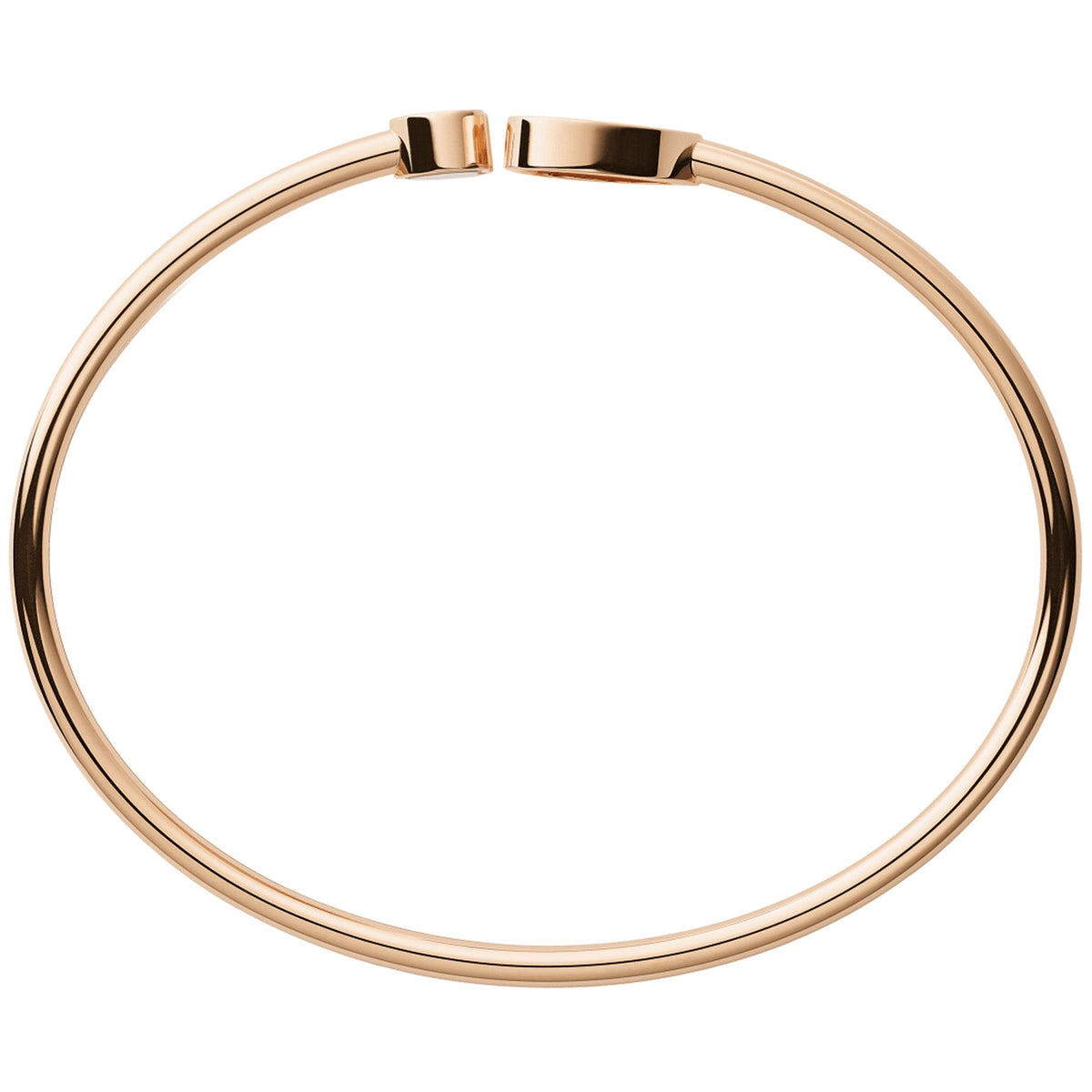 Chopard 18ct Rose Gold Happy Hearts Pink Opal & Diamond Set Bangle - Berry's Jewellers