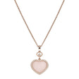 18ct Rose Gold Happy Hearts Pink Opal & Diamond Surround Pendant