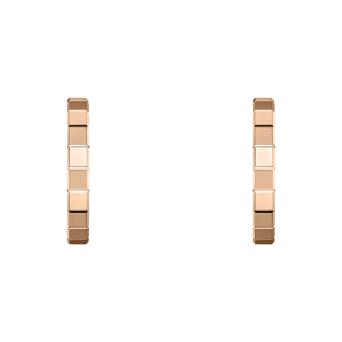 Chopard 18ct Rose Gold Ice Cube Hoop Earrings - Berry's Jewellers