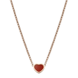 18ct Rose Gold My Happy Hearts With Carnelian Pendant