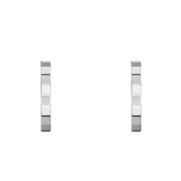 Chopard 18ct White Gold Ice Cube Hoop Earrings - Berry's Jewellers