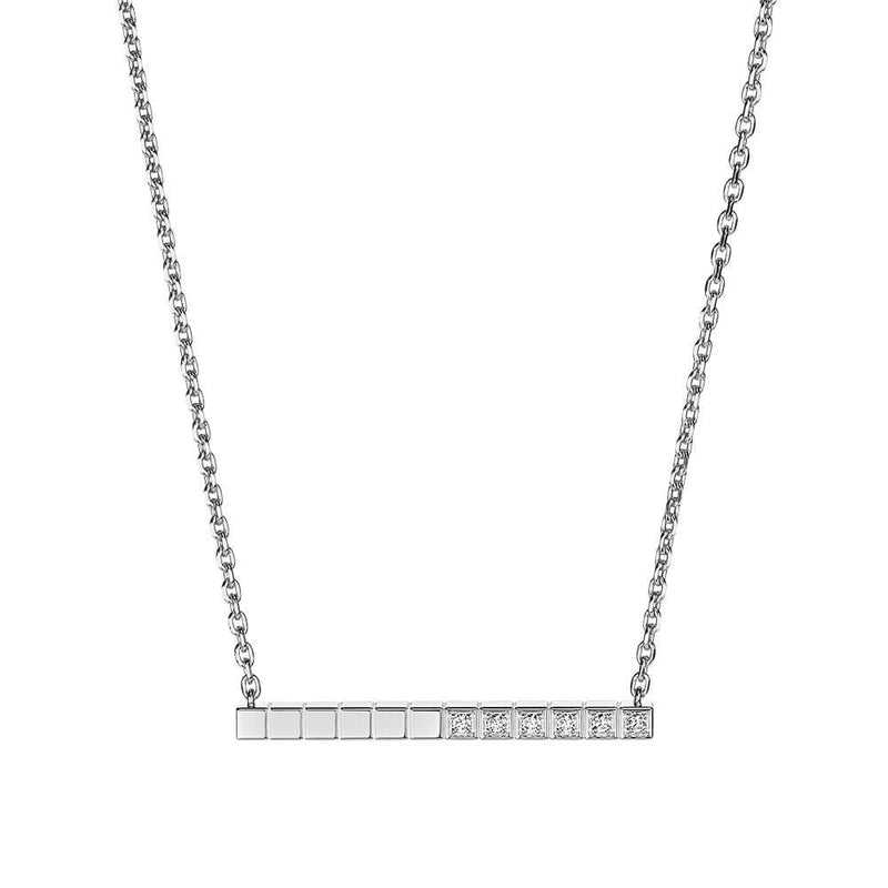 Chopard 18ct White Gold Ice Cube Part Diamond Set Necklace