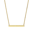 18ct Yellow Gold Ice Cube Bar Necklace