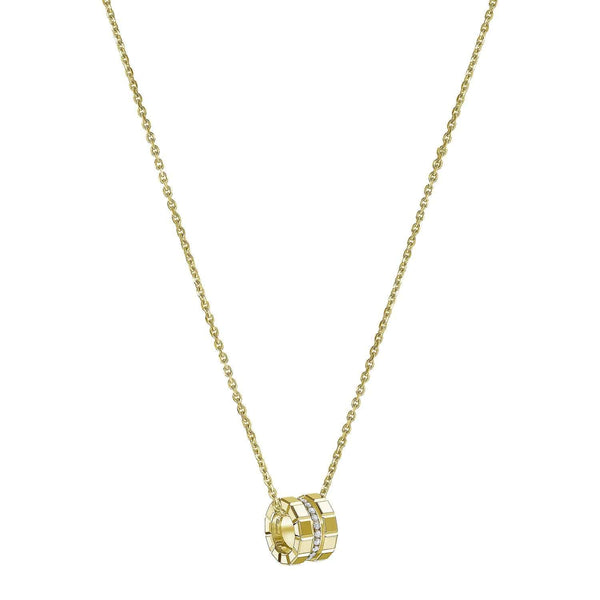 Chopard 18ct Yellow Gold Ice Cube Mini Diamond Set Pendant - Berry's Jewellers