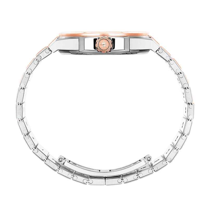 Chopard Alpine Eagle 36mm Two-Tone Black Roman Dial Automatic Bracelet Watch - Berry's Jewellers