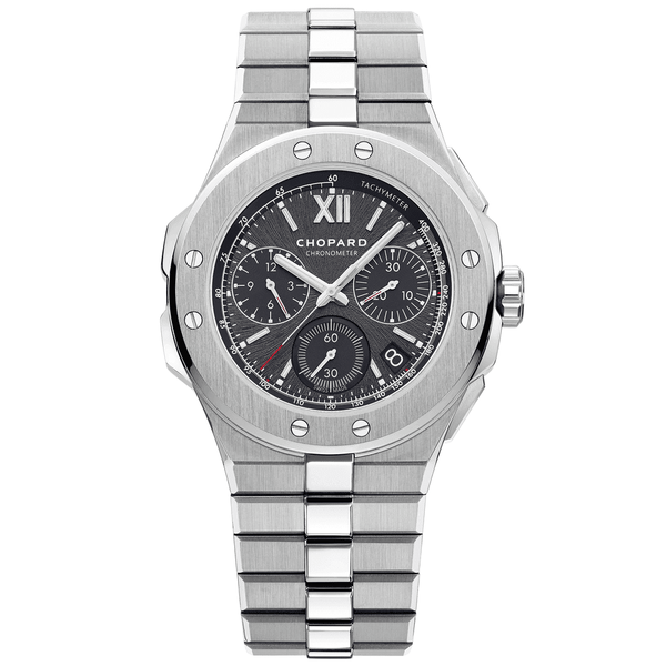 Chopard Alpine Eagle XL 44mm Black Dial Chrono Steel Automatic Watch - Berry's Jewellers