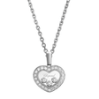 Happy Diamonds Icons 18ct White Gold Diamond Heart Pendant