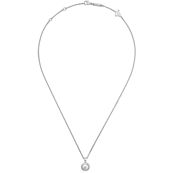 Chopard Happy Diamonds Icons 18ct White Gold Round Pendant - Berry's Jewellers