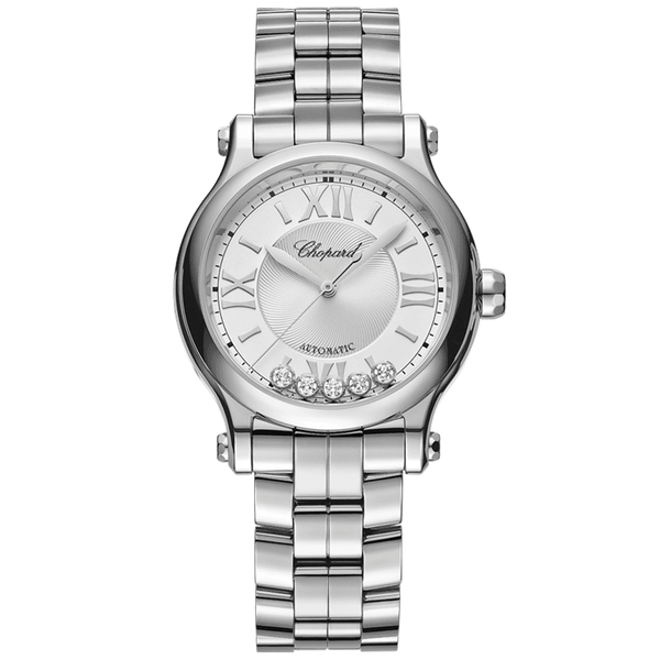Chopard Happy Sport 33mm Steel Automatic Ladies Bracelet Watch - Berry's Jewellers