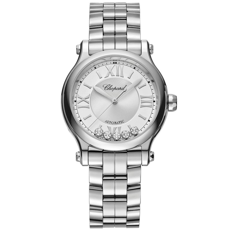 Chopard Happy Sport 33mm Steel Automatic Ladies Bracelet Watch - Berry's Jewellers