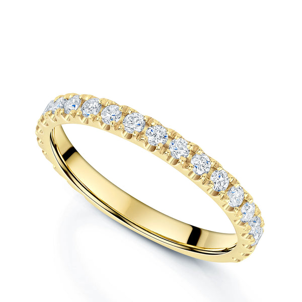 Berry's 18ct Yellow Gold Round Brilliant Cut Diamond Half Eternity Ring - Berry's Jewellers