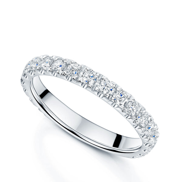 Berry's Platinum Round Brilliant Cut Diamond Half Eternity Ring - Berry's Jewellers