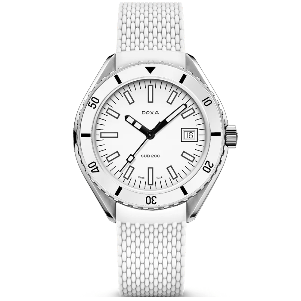 DOXA SUB 200 Whitepearl 42mm Automatic Watch - Berry's Jewellers