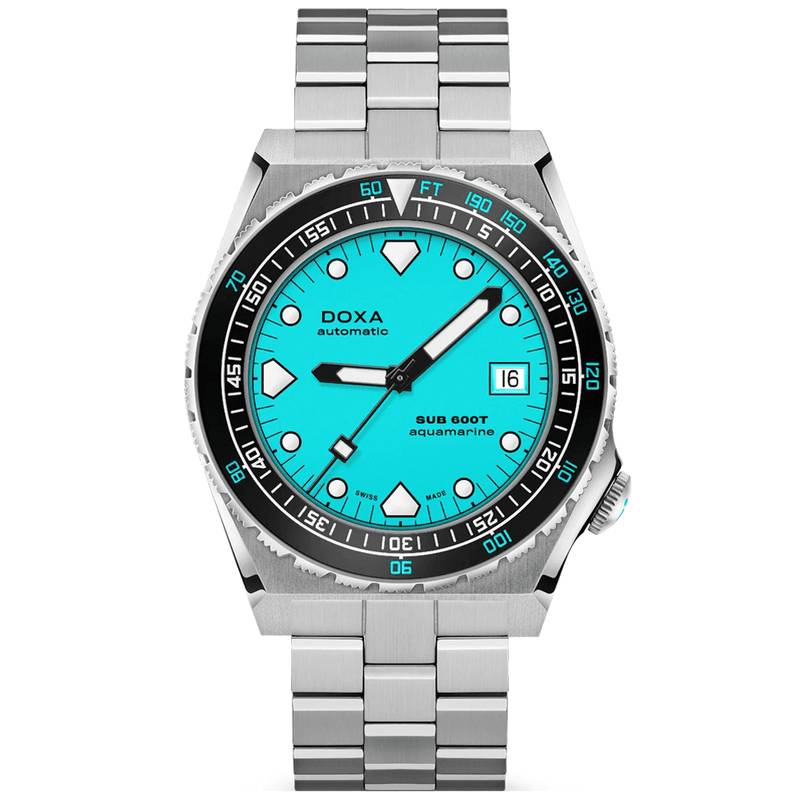 DOXA SUB 600T Aquamarine Automatic 40mm Bracelet Watch - Berry's Jewellers