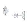 Berry's Platinum GIA Certificated Marquise Cut Diamond Rub Over Stud Earrings - Berry's Jewellers