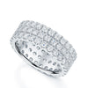 Brown & Newirth 18ct White Gold Triple Row Full Eternity Ring