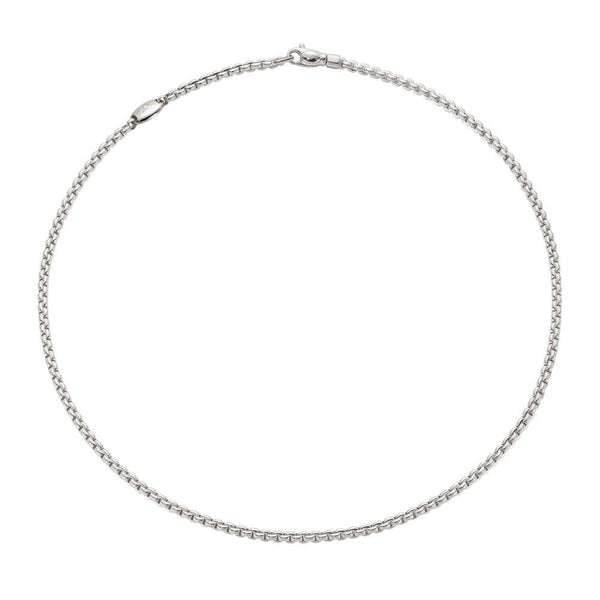 FOPE Eka 18ct White Gold Slim Collarette - Berry's Jewellers