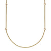 FOPE Prima 18ct Yellow Gold Long Necklace With Multi-Tone Gold Rondels - Berry's Jewellers