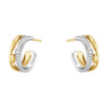 Georg Jensen Fusion 18ct Yellow & White Gold Diamond Set Earrings - Berry's Jewellers