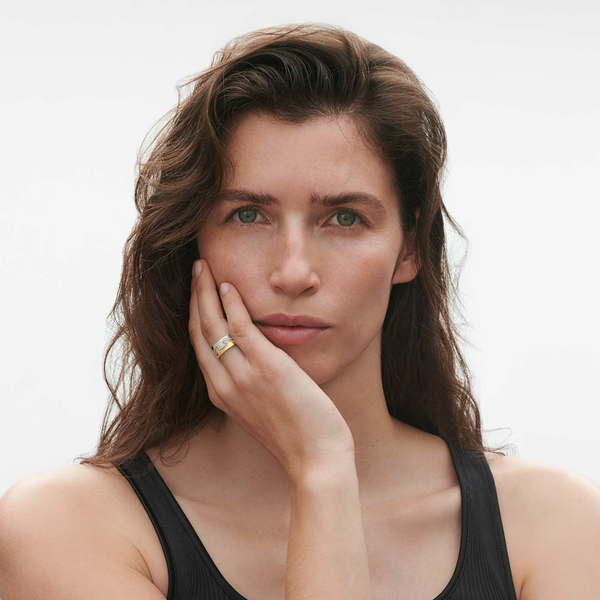 Georg Jensen Fusion 18ct White Gold Diamond Set End Ring - Berry's Jewellers