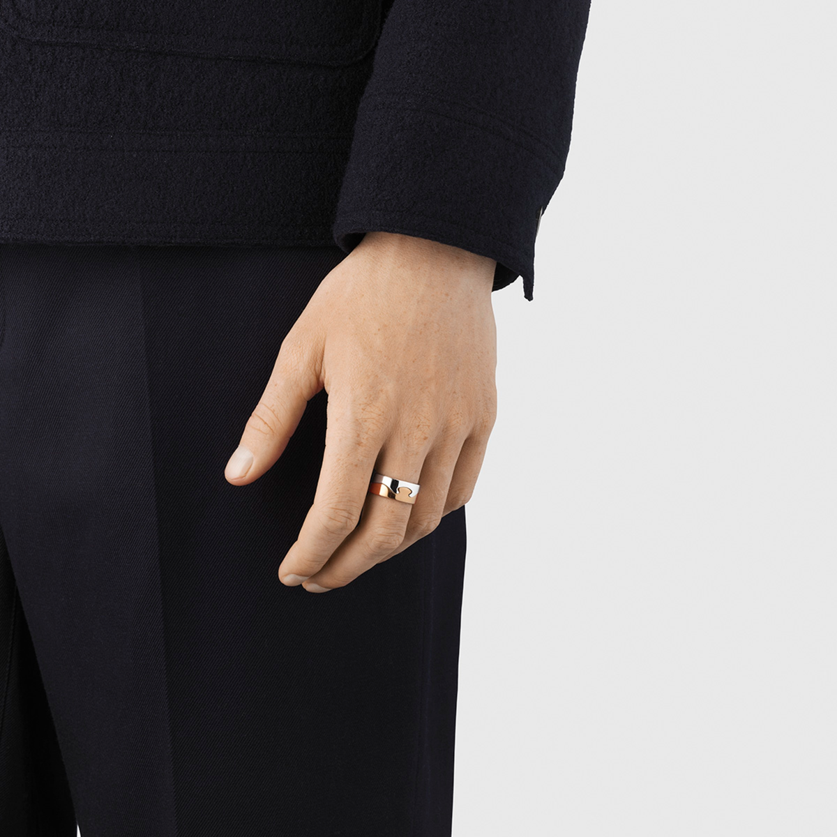 Georg Jensen 18ct White Gold Fusion End Ring - Berry's Jewellers