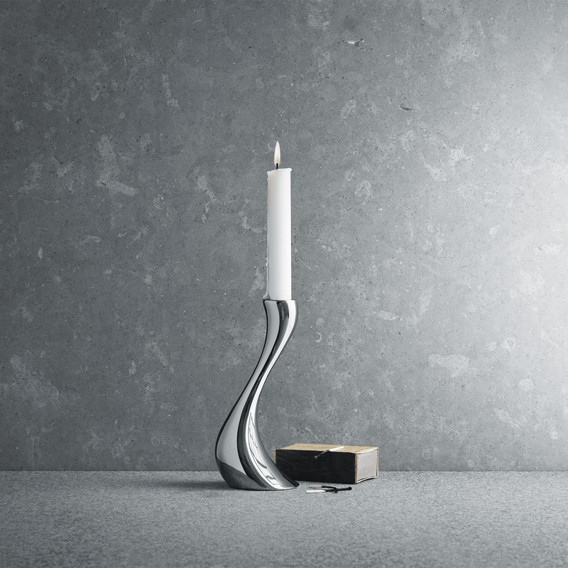 Georg Jensen Cobra Medium Candlesticks Set - Berry's Jewellers