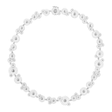 Daisy Silver and White Enamel Layered Necklace