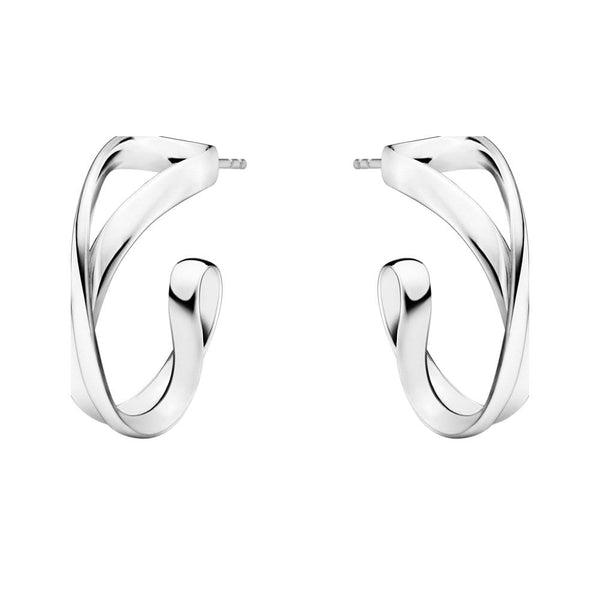 Georg Jensen Infinity Silver Hoop Earrings - Berry's Jewellers