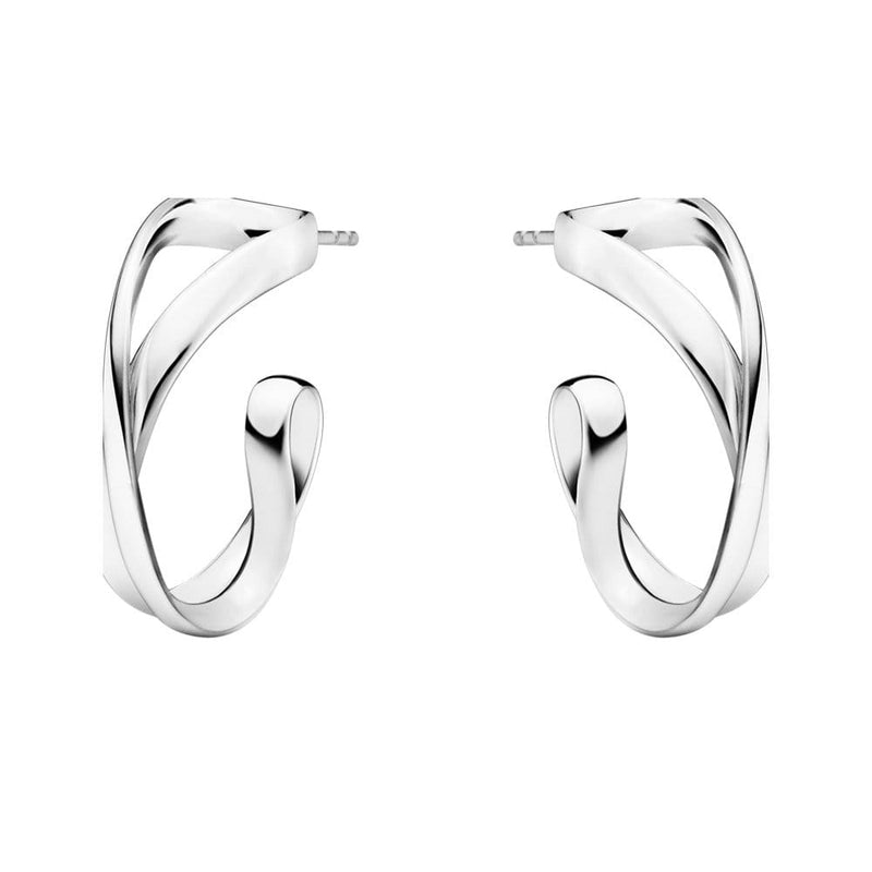 Georg Jensen Infinity Silver Hoop Earrings - Berry's Jewellers