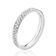 Magic 18ct White Gold Pave Set Diamond Ring