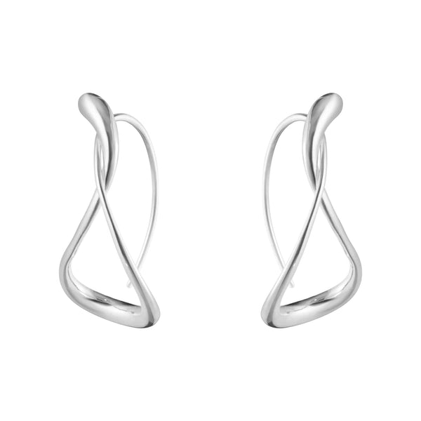Georg Jensen Mercy Silver Large Earhoops - Berry's Jewellers