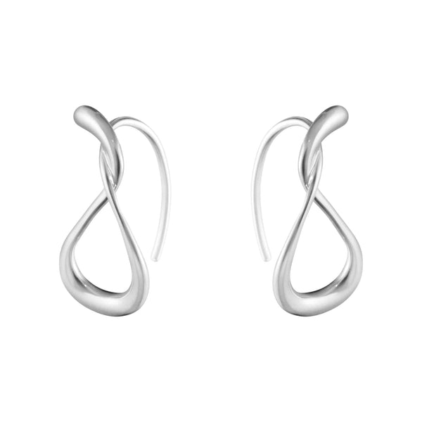 Georg Jensen Mercy Silver Small Earhoops - Berry's Jewellers