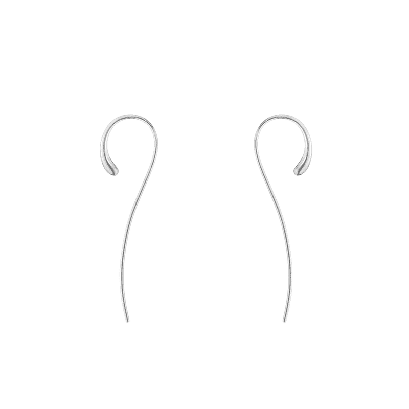 Georg Jensen Mercy Sterling Silver Long Drop Earrrings - Berry's Jewellers
